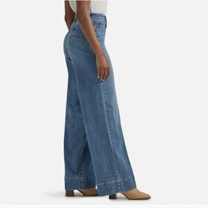 LEE Legendary Trouser Jean High Rise 5-Pocket Wide Leg Jeans SZ 16W PETITE